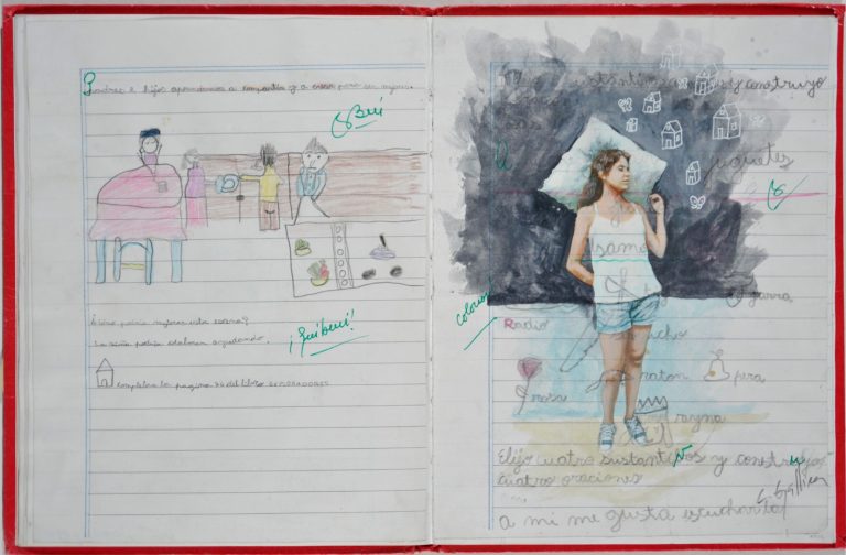 Drawing Soñando Despierta. Serie cuadernos intervenidos, 2010